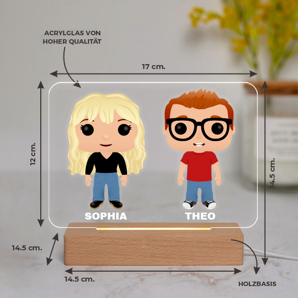 Personalisierte Funko-Lampe mit Namen