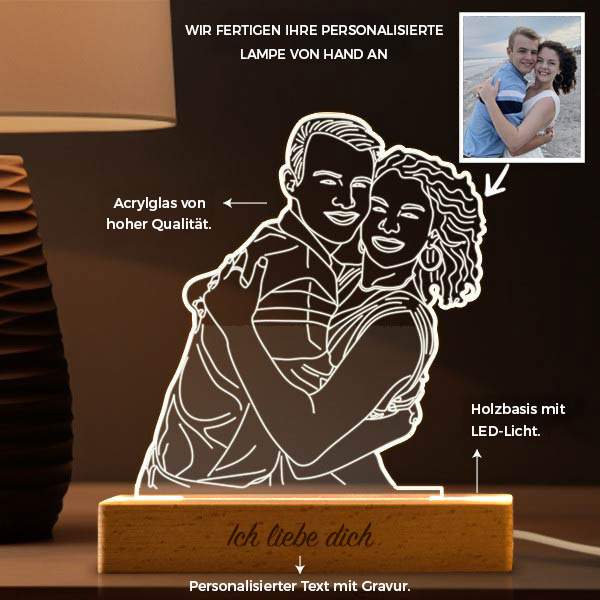 Personalisierte 3D-Illustrationslampe