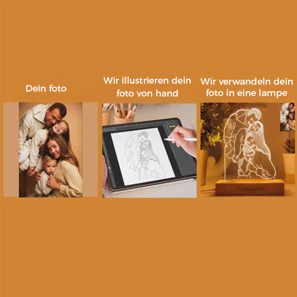 Personalisierte 3D-Illustrationslampe
