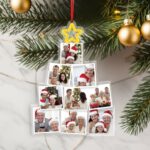 Miniaturansicht von Set personalisierter Weihnachtsbaum-Anhänger mit Fotos