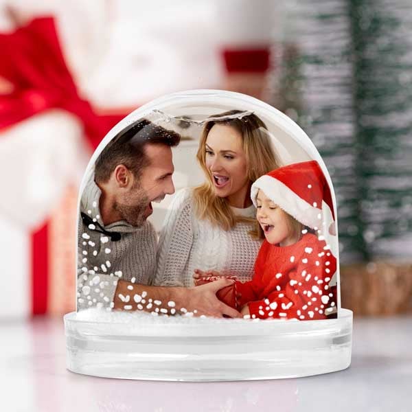 Personalisierte Schneekugel mit Foto