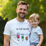 Miniaturansicht von Personalisierbares T-Shirt mit Figuren und Text