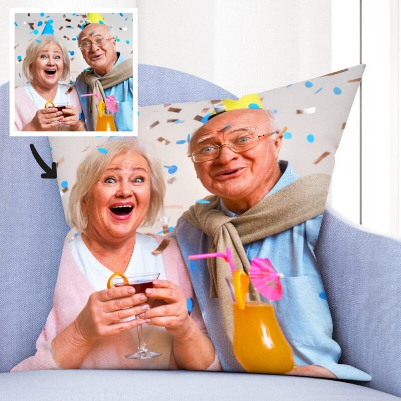 Personalisierbares Kissen mit großem Foto