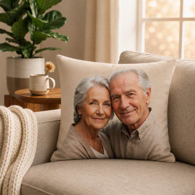 Personalisierbares Kissen mit großem Foto