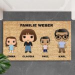 Miniaturansicht von Funko-Fußmatte mit Namen und personalisiertem Text