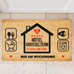 Miniaturansicht von Personalisierte Fußmatte „Hotel Großeltern“