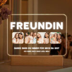 Miniaturansicht von Personalisierte Freundinnen-Lampe mit vier Fotos und Text
