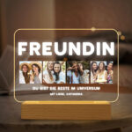 Miniaturansicht von Personalisierte Freundinnen-Lampe mit vier Fotos und Text