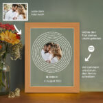 Miniaturansicht von Tafel mit Spotify-Songtext in Spirale und deinem personalisierten Foto