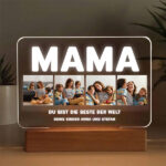 Miniaturansicht von Personalisierte Lampe Mama mit 4 Fotos