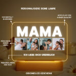 Miniaturansicht von Personalisierte Lampe Mama mit 4 Fotos