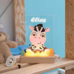 Miniaturansicht von Personalisierte Kinder-Nachtlichtlampe mit Tiermotiven und Namen
