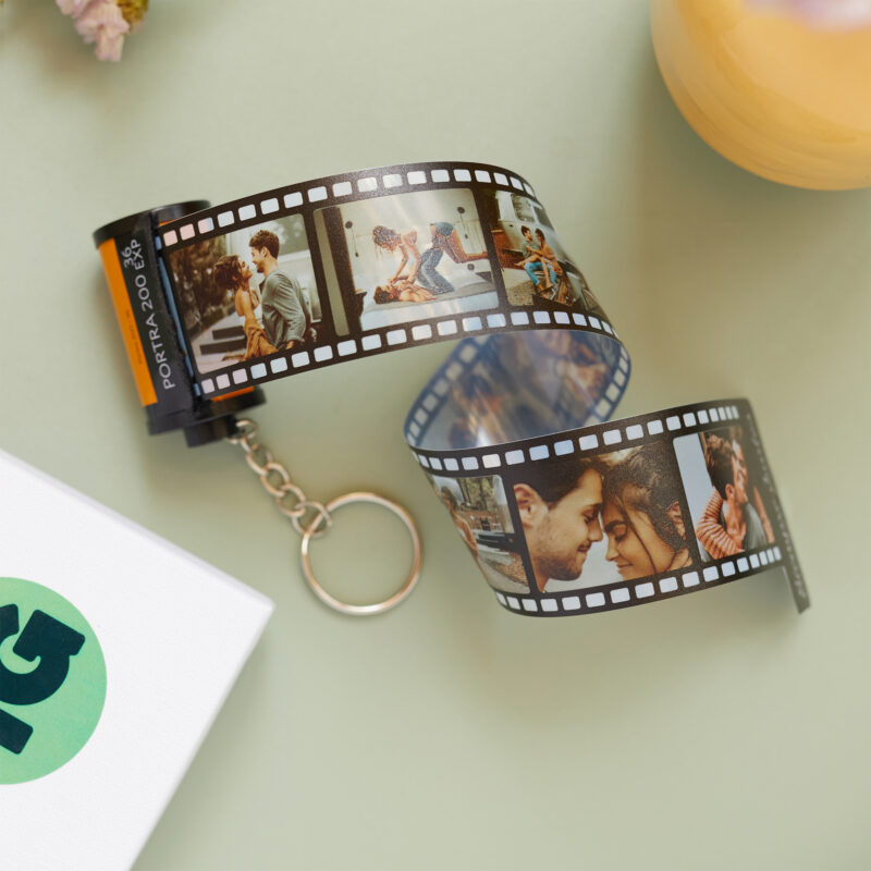 Personalisierter Foto-Filmrollen-Schlüsselanhänger