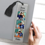 Miniaturansicht von Lesezeichen mit drei Fotos und personalisiertem Text