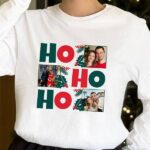 Miniaturansicht von Personalisierter HO HO HO-Pyjama mit drei Fotos