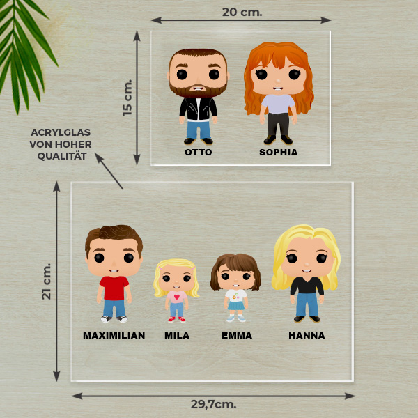 Personalisierte Funko-Tafel mit Namen