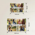 Miniaturansicht von Personalisierbares Baustein-Puzzle Mama-Collage mit vier Fotos