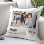 Miniaturansicht von Personalisierbares Herzchen-Kissen mit Foto und Datum