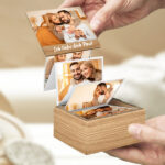 Akkordeon-Fotobox mit personalisiertem Foto und Text Miniaturansicht von Akkordeon-Fotobox mit personalisiertem Foto und Text