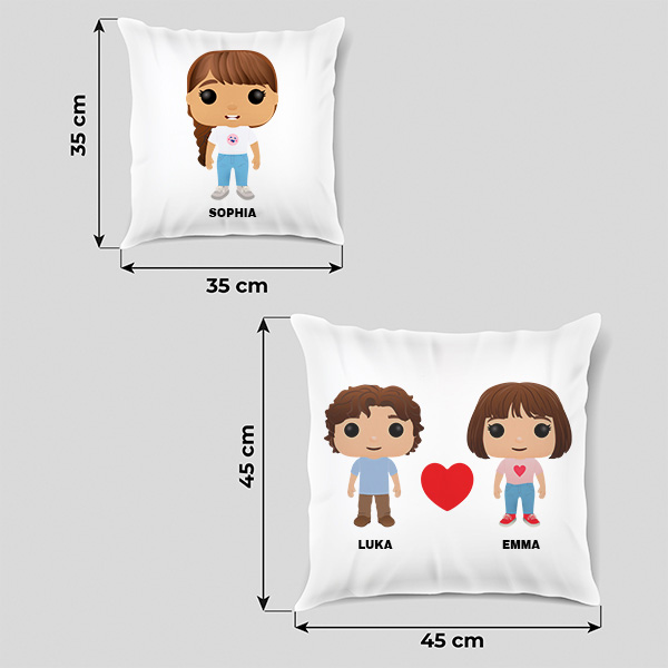 Personalisierbares Funkos-Kissen mit Namen