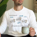 Miniaturansicht von Pyjama „Schäfchen zählen“ für Sommer oder Winter mit personalisiertem Namen