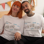 Miniaturansicht von Pyjama „Schäfchen zählen“ für Sommer oder Winter mit personalisiertem Namen