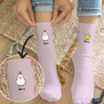 Miniaturansicht von Personalisierte Küken-Socken mit Namen
