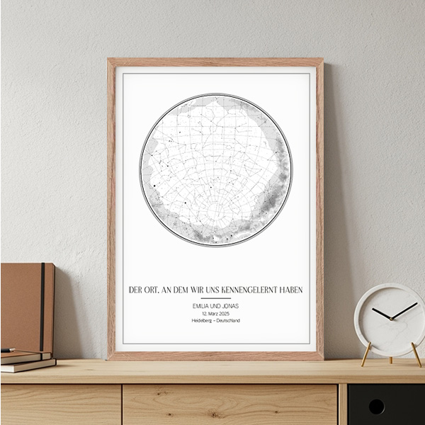 Personalisiertes Sternenkarte-Poster