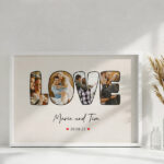 Miniaturansicht von Poster LOVE-Design mit personalisiertem Datum und Namen