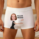 Miniaturansicht von Boxershorts mit dem Spruch „ALLES MEINS“ und personalisiertem Foto