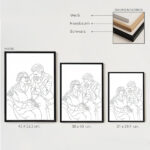 Miniaturansicht von Poster mit personalisierter Linienillustration aus Foto