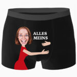Miniaturansicht von Boxershorts mit dem Spruch „ALLES MEINS“ und personalisiertem Foto