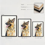 Miniaturansicht von Poster mit personalisierter Aquarell-Illustration Ihres Haustiers