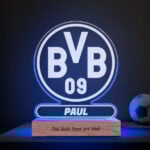 Miniaturansicht von Lampe mit Wappen Borussia Dortmund (BVB) personalisiert