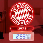 Miniaturansicht von Wecker mit Licht und Wappen Bayern Múnich personalisiert