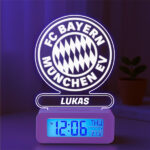 Miniaturansicht von Wecker mit Licht und Wappen Bayern Múnich personalisiert