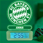 Miniaturansicht von Wecker mit Licht und Wappen Bayern Múnich personalisiert