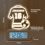 Miniaturansicht von Wecker mit Licht Fußballtrikot personalisiert