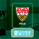 Miniaturansicht von Wecker mit Licht mit deinem personalisierten Wappen