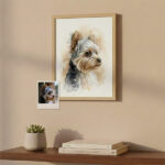 Miniaturansicht von Poster mit personalisierter Aquarell-Illustration Ihres Haustiers