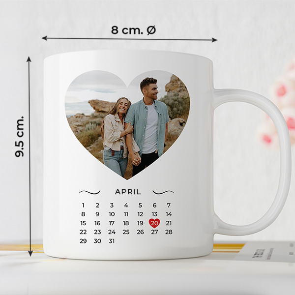 Personalisierte Kalender-Tasse