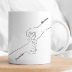 Miniaturansicht von Personalisierte Tasse „Vereinte Hände“ mit Namen