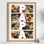 Miniaturansicht von Poster Papa Vertikal mit personalisierten Fotos