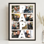Miniaturansicht von Poster Papa Vertikal mit personalisierten Fotos