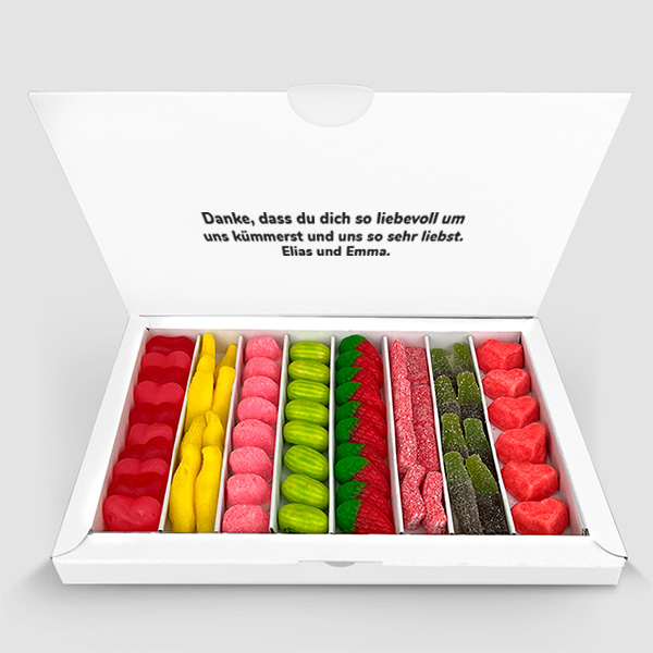 Personalisierte Süßigkeitenbox Papa mit Fotos