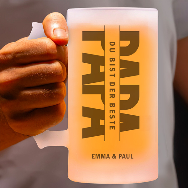 Personalisierter Bierkrug Papa