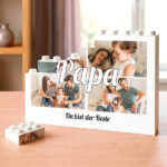 Miniaturansicht von Puzzle Papa mit 4 personalisierten Fotos im Collage-Design