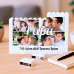 Miniaturansicht von Puzzle Papa mit 4 personalisierten Fotos im Collage-Design