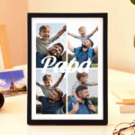 Miniaturansicht von Papa Lampe mit 4-Foto-Collage personalisiert