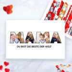 Miniaturansicht von Personalisierte Süßigkeitenbox Mama mit Fotos in den Buchstaben